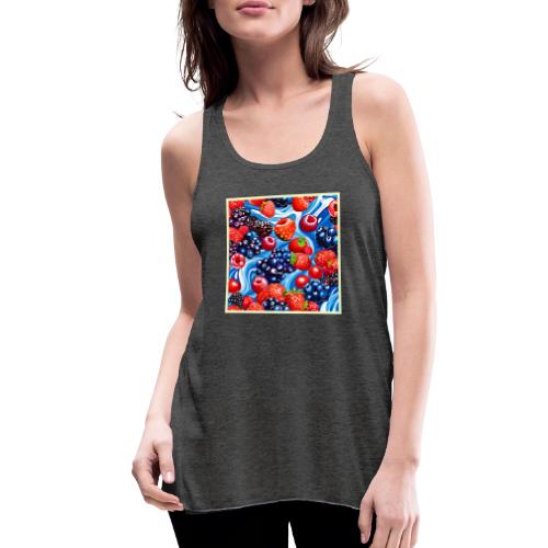 Berrylicious Blue Dream - Women's Flowy Tank Top by Bella