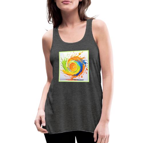 Citrus Splash of Color Design - Women's Flowy Tank Top by Bella