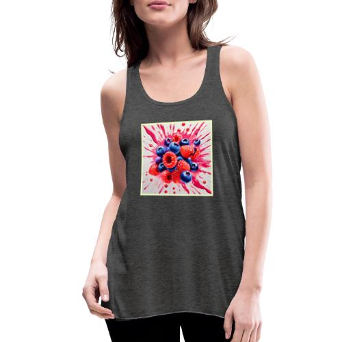 Summer Berry Sensation - Women's Flowy Tank Top by Bella