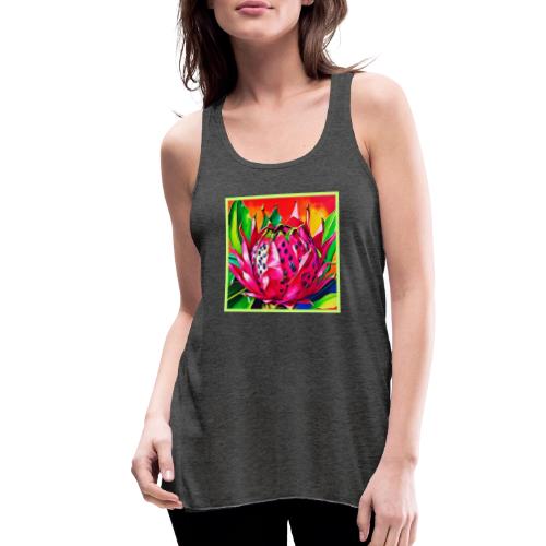 Exotic Dragon Fruit Bloom - Women's Flowy Tank Top by Bella