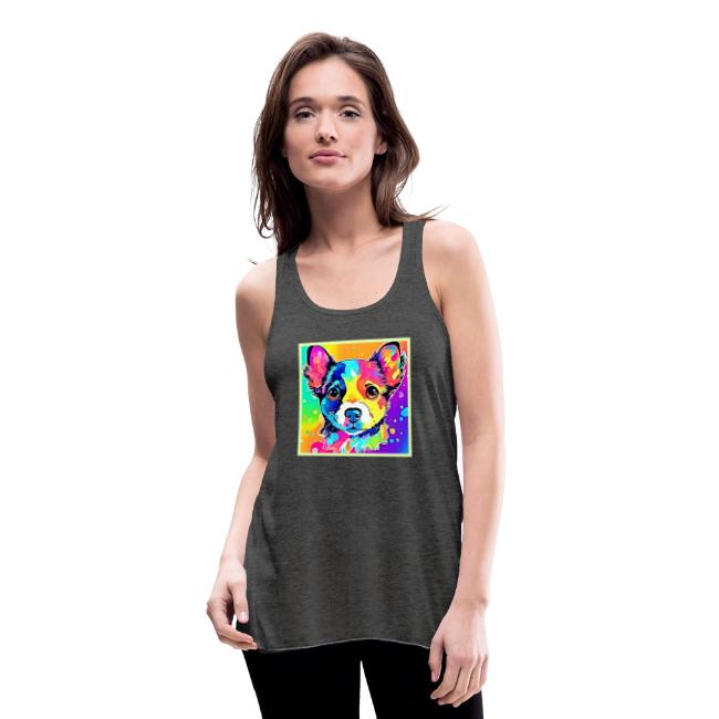 Vivid Puppy Vibes Art Design