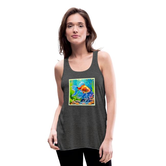 Colorful Tank Goldfish Design
