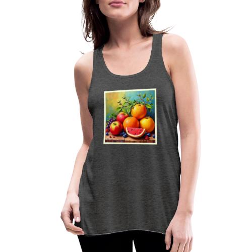 Fresh Fruits in a Perfect Mix Design - Women's Flowy Tank Top by Bella