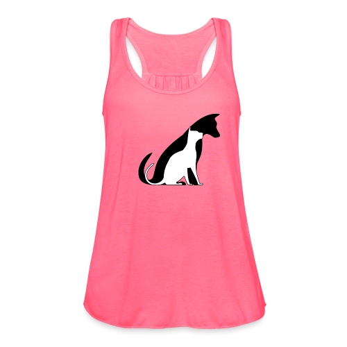 😺cat and dog 🐶 - Women's Flowy Tank Top by Bella