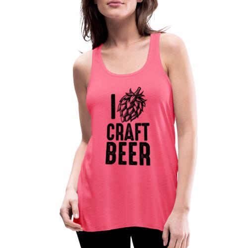 I Hop Craft Beer - Women's Flowy Tank Top by Bella