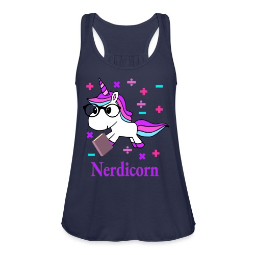 Nerdicorn! - Women's Flowy Tank Top by Bella