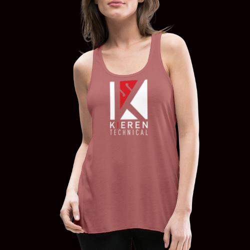 White Logo plain - Women's Flowy Tank Top by Bella