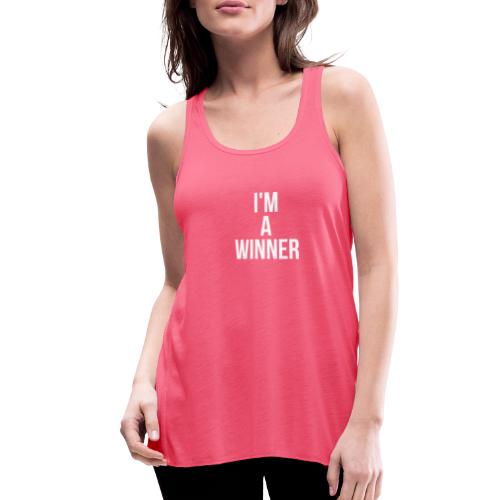 I m A Winner White - Women's Flowy Tank Top by Bella