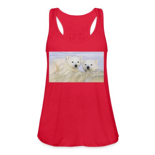 polarbears - Women's Flowy Tank Top by Bella