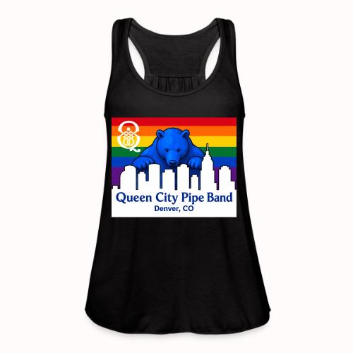 Big Blue Bear - Women's Flowy Tank Top by Bella