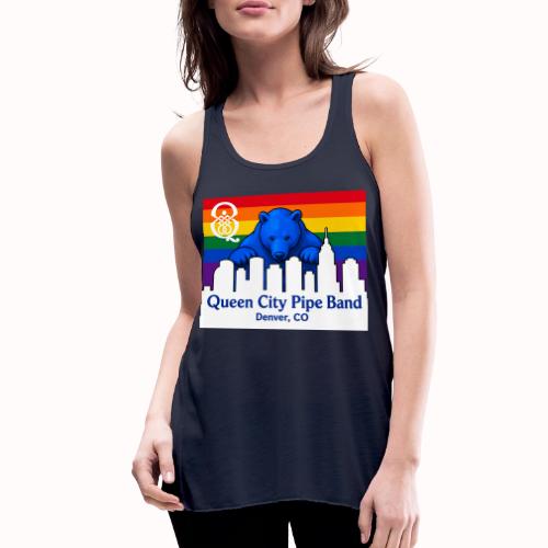 Big Blue Bear - Women's Flowy Tank Top by Bella