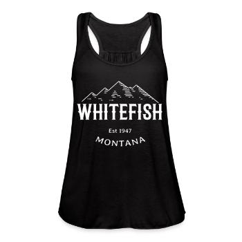 Whitefish Montana Rocky Mountains Novelty - Women's Flowy Tank Top by Bella -  - Front - Julia (174cm)