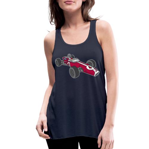 Red racing car, racecar, sportscar - Women's Flowy Tank Top by Bella