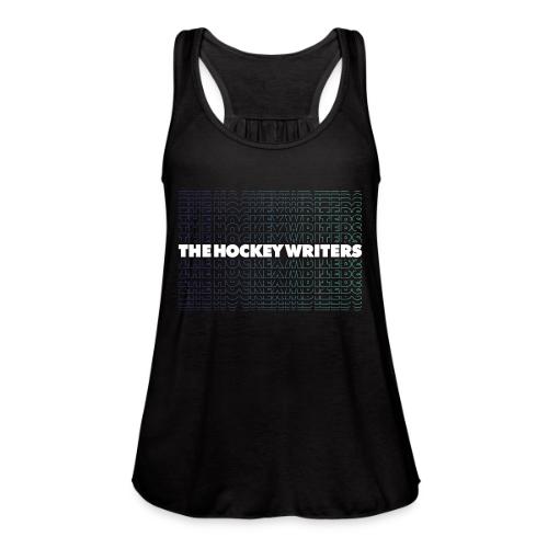 The Hockey Writers White Fade - Women's Flowy Tank Top by Bella
