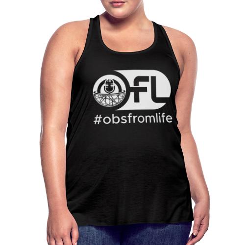 Observations from Life Logo with Hashtag - Women's Flowy Tank Top by Bella