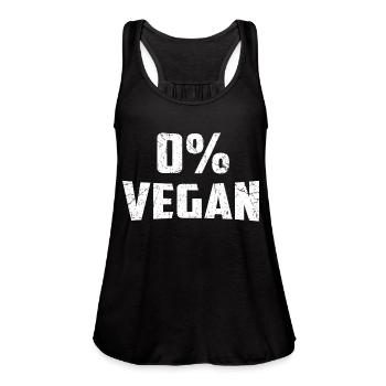 BBQ zero vegan - Women's Flowy Tank Top by Bella - navy - Front - Julia (174cm)