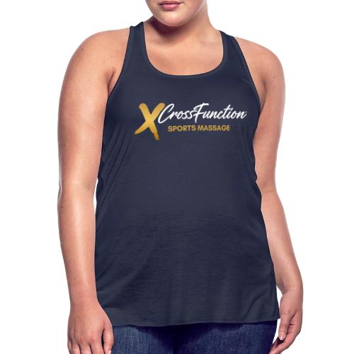 White XF SPORTS MASSAGE LOGO (front only) - Women's Flowy Tank Top by Bella