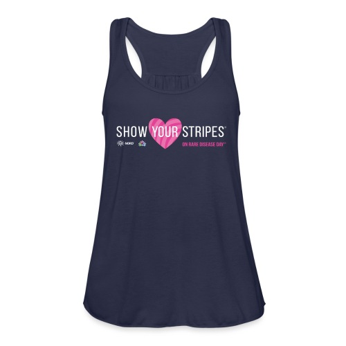 Show Your Stripes for Rare Disease Day! - Women's Flowy Tank Top by Bella
