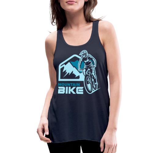 mountain bike biker - Women's Flowy Tank Top by Bella