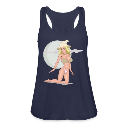 The witch in the moon - Women's Flowy Tank Top by Bella