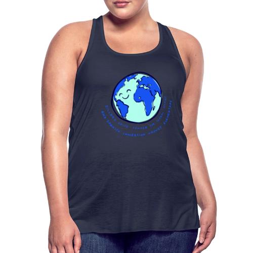 hello theme world - Women's Flowy Tank Top by Bella