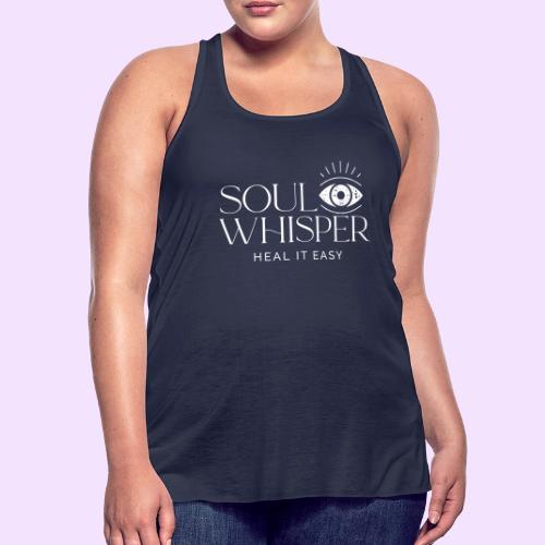 Soul Whisper - White Design - Women's Flowy Tank Top by Bella