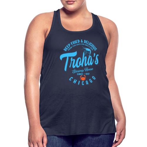 Deep Fried & Delicious Design dark colored shirts - Women's Flowy Tank Top by Bella