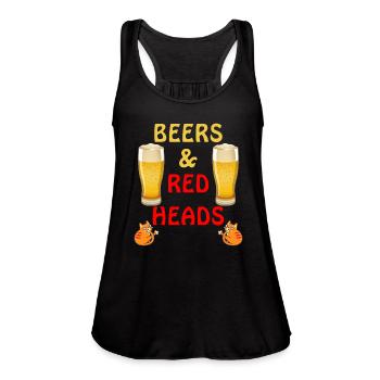 Beers & Red Heads Apparel - Women's Flowy Tank Top by Bella -  - Front - Julia (174cm)
