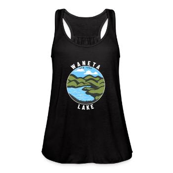 Waneta Lake New York Ny Badge Vacation - Women's Flowy Tank Top by Bella -  - Front - Julia (174cm)
