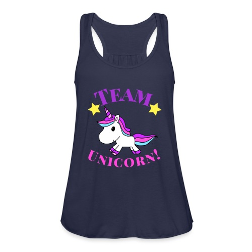 Team Unicorn! - Women's Flowy Tank Top by Bella
