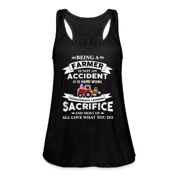 Farmer Being a farmer - Women's Flowy Tank Top by Bella - navy - Front - Julia (174cm)