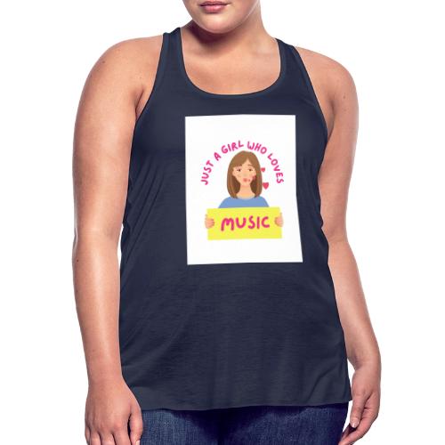 Music - Women's Flowy Tank Top by Bella