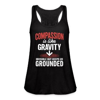 GroundedBGBlank - Women's Flowy Tank Top by Bella -  - Front - Julia (174cm)