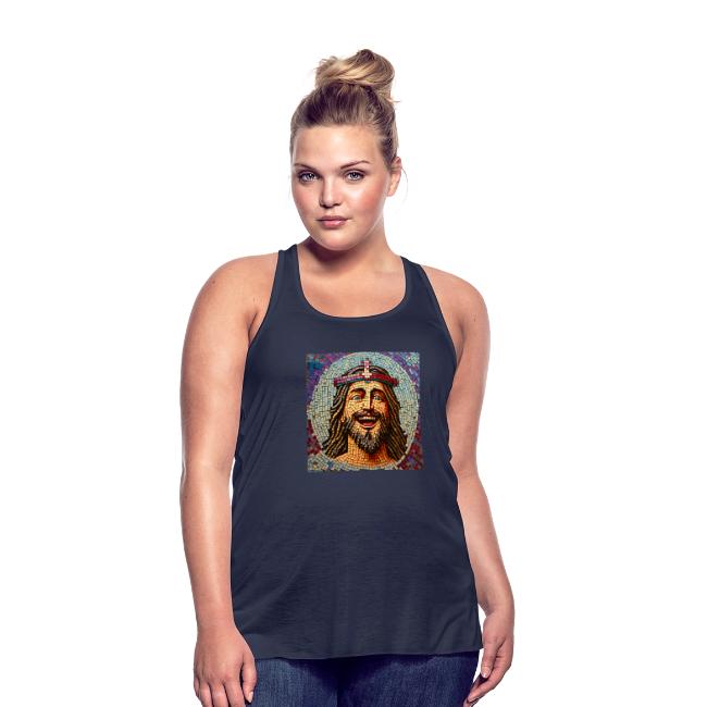happy mosaic jesus