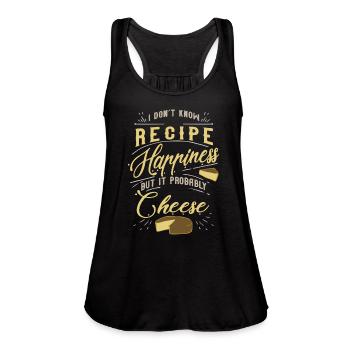 Cheese - Women's Flowy Tank Top by Bella - navy - Front - Julia (174cm)