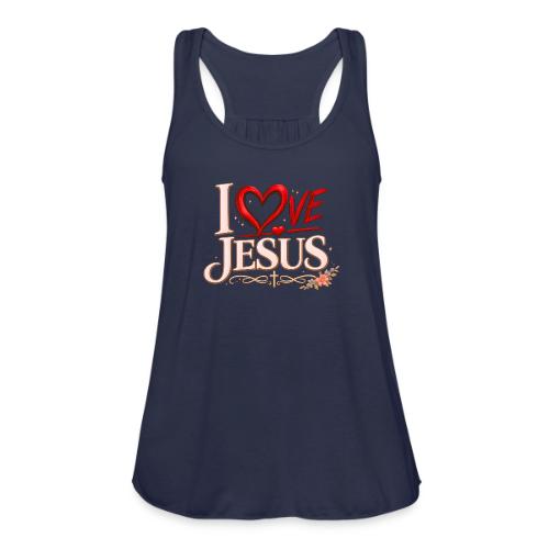 I Love Jesus - Women's Flowy Tank Top by Bella