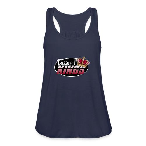 Passport Kings logo for dark shirts - Women's Flowy Tank Top by Bella