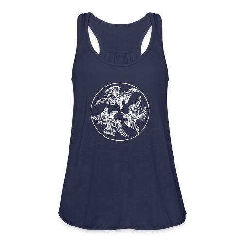 Three Crows in a Circle - Women's Flowy Tank Top by Bella