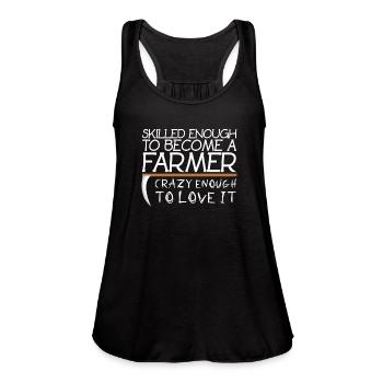 Farmer - Women's Flowy Tank Top by Bella - navy - Front - Julia (174cm)