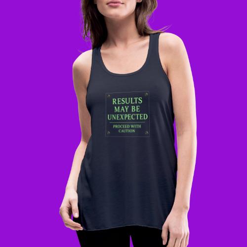 Results May Be Unexpected - Neon Green - Women's Flowy Tank Top by Bella