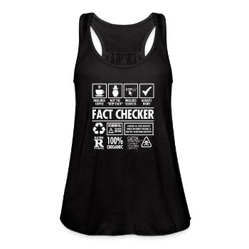 Fact Checker Job Description - Women's Flowy Tank Top by Bella -  - Front - Julia (174cm)