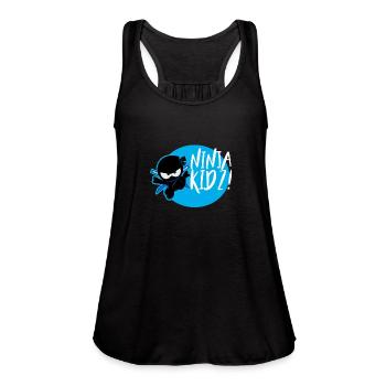 ninja kidz tv - Women's Flowy Tank Top by Bella - navy - Front - Julia (174cm)