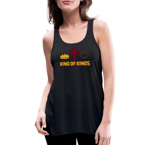 Christ the King – King of Kings Biblical Faith - Women's Flowy Tank Top by Bella