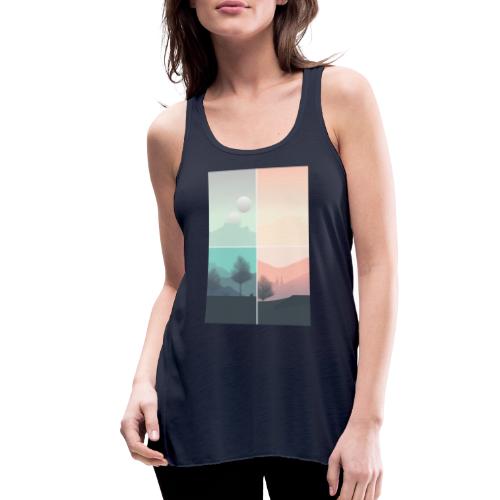 Travelling through the ages - Women's Flowy Tank Top by Bella