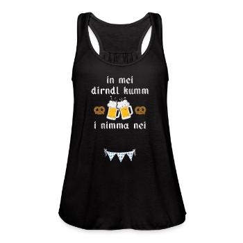 In Mei Dirndl Kumm I Nimma Nei - Women's Flowy Tank Top by Bella - navy - Front - Julia (174cm)