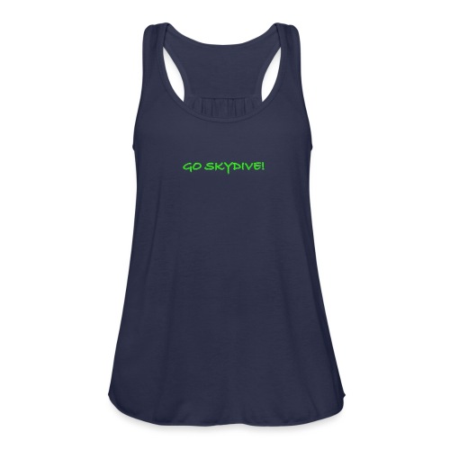 Go Skydive T-shirt/Book Skydive - Women's Flowy Tank Top by Bella