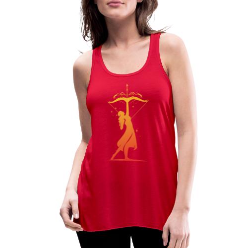 Sagittarius Archer Zodiac Fire Sign - Women's Flowy Tank Top by Bella