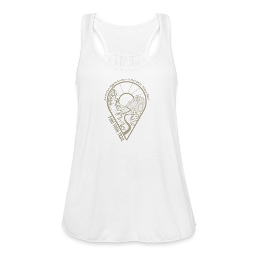 Find Your Trail Location Pin: National Trails Day - Women's Flowy Tank Top by Bella