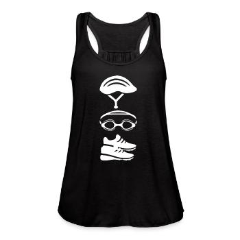 Triathlon - Women's Flowy Tank Top by Bella - navy - Front - Julia (174cm)