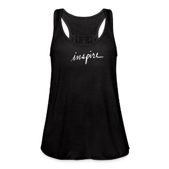 Inspire - Women's Flowy Tank Top by Bella - navy - Front - Julia (174cm)